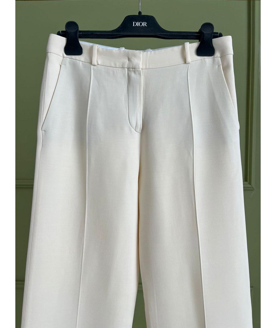 LORO PIANA Бежевые брюки узкие, фото 3