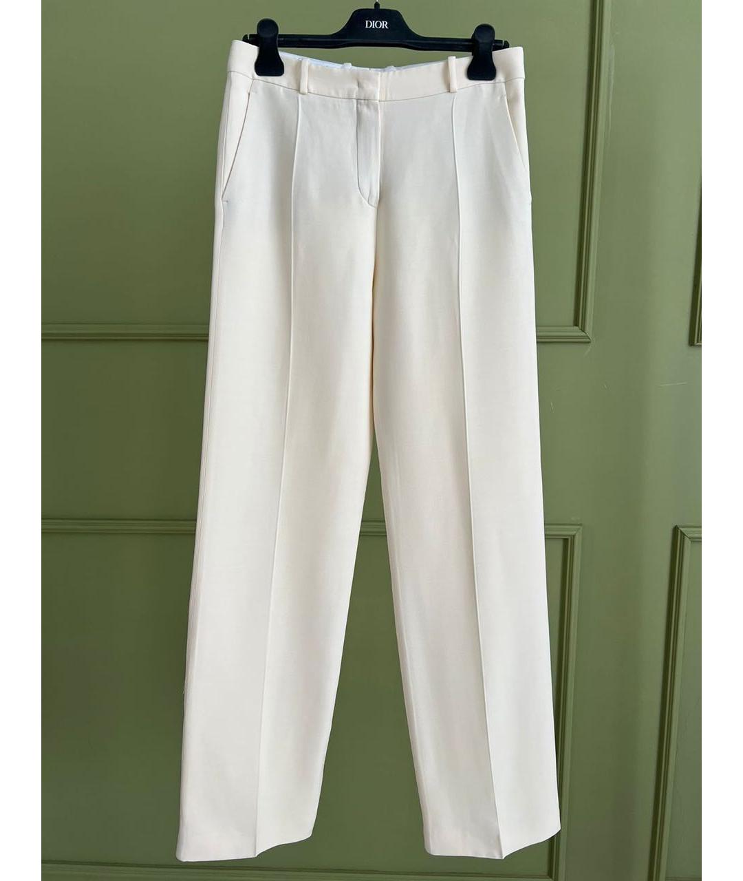 LORO PIANA Бежевые брюки узкие, фото 8