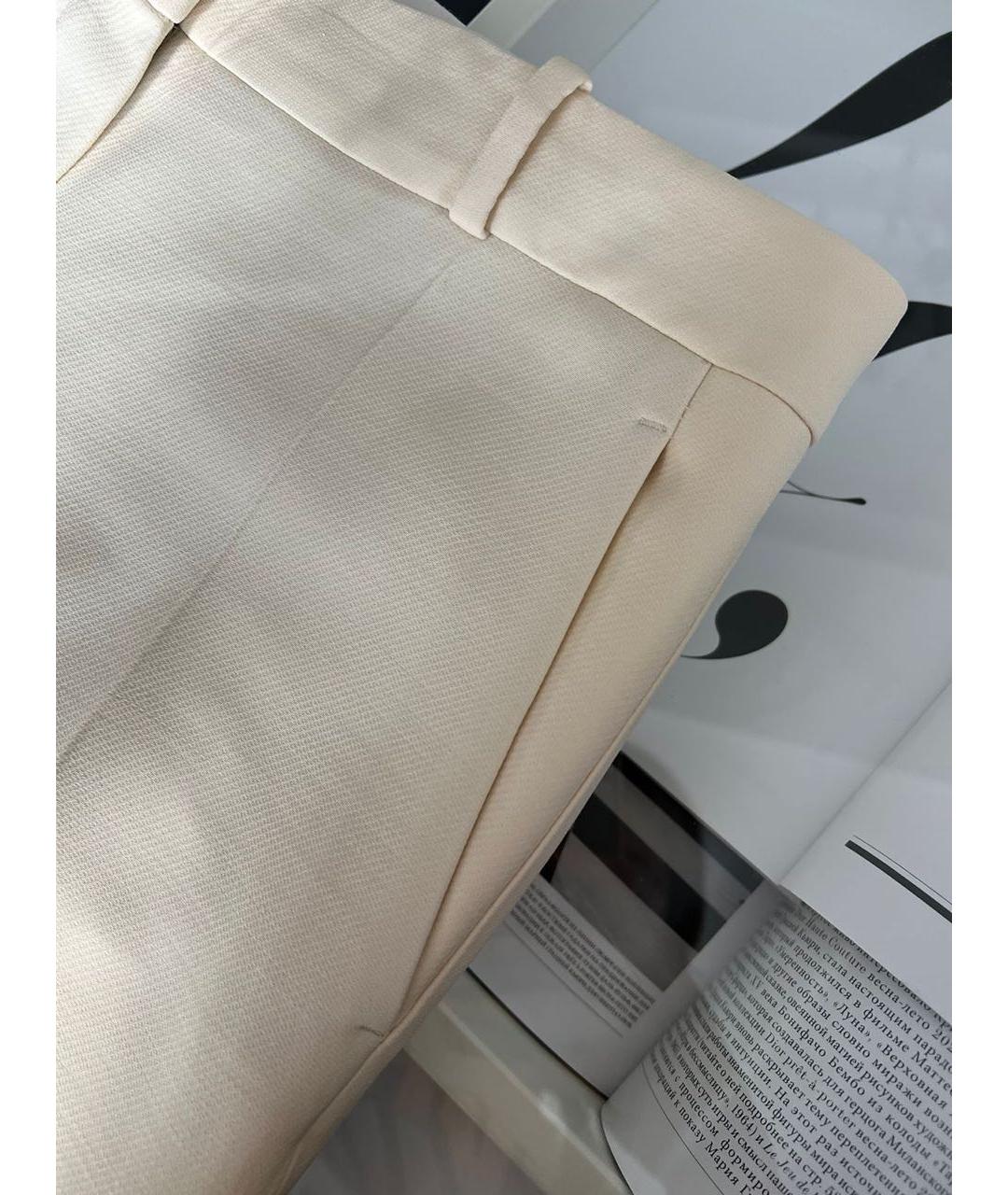 LORO PIANA Бежевые брюки узкие, фото 5