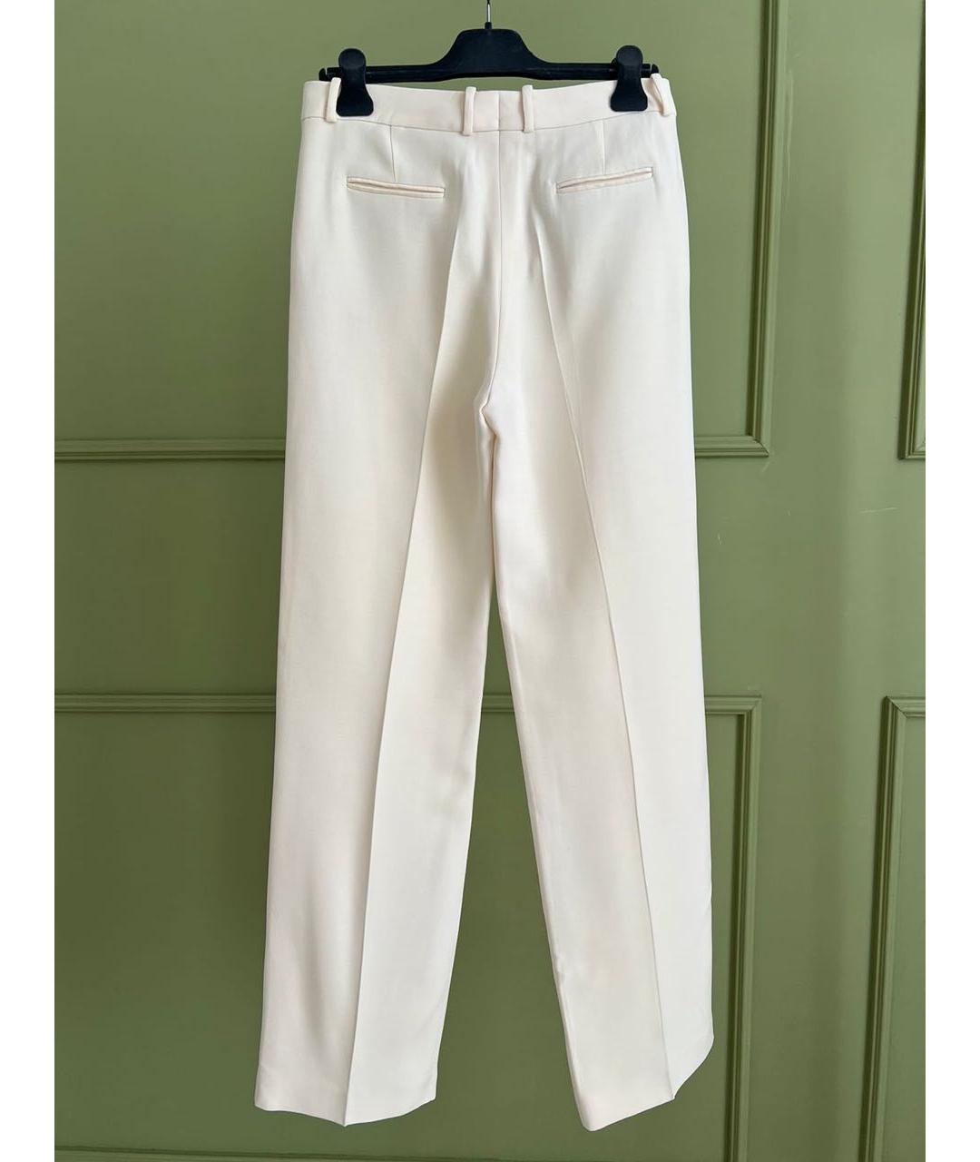 LORO PIANA Бежевые брюки узкие, фото 2