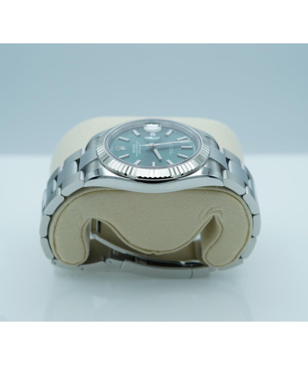 ROLEX Зеленые металлические часы, фото 4