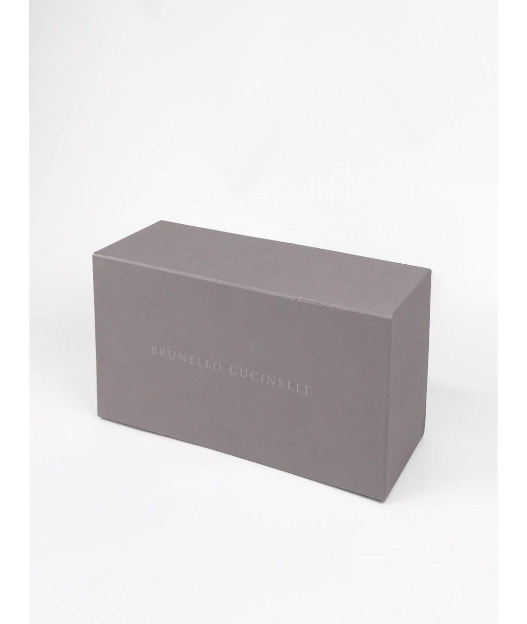 BRUNELLO CUCINELLI Бежевые текстильные низкие кроссовки / кеды, фото 8