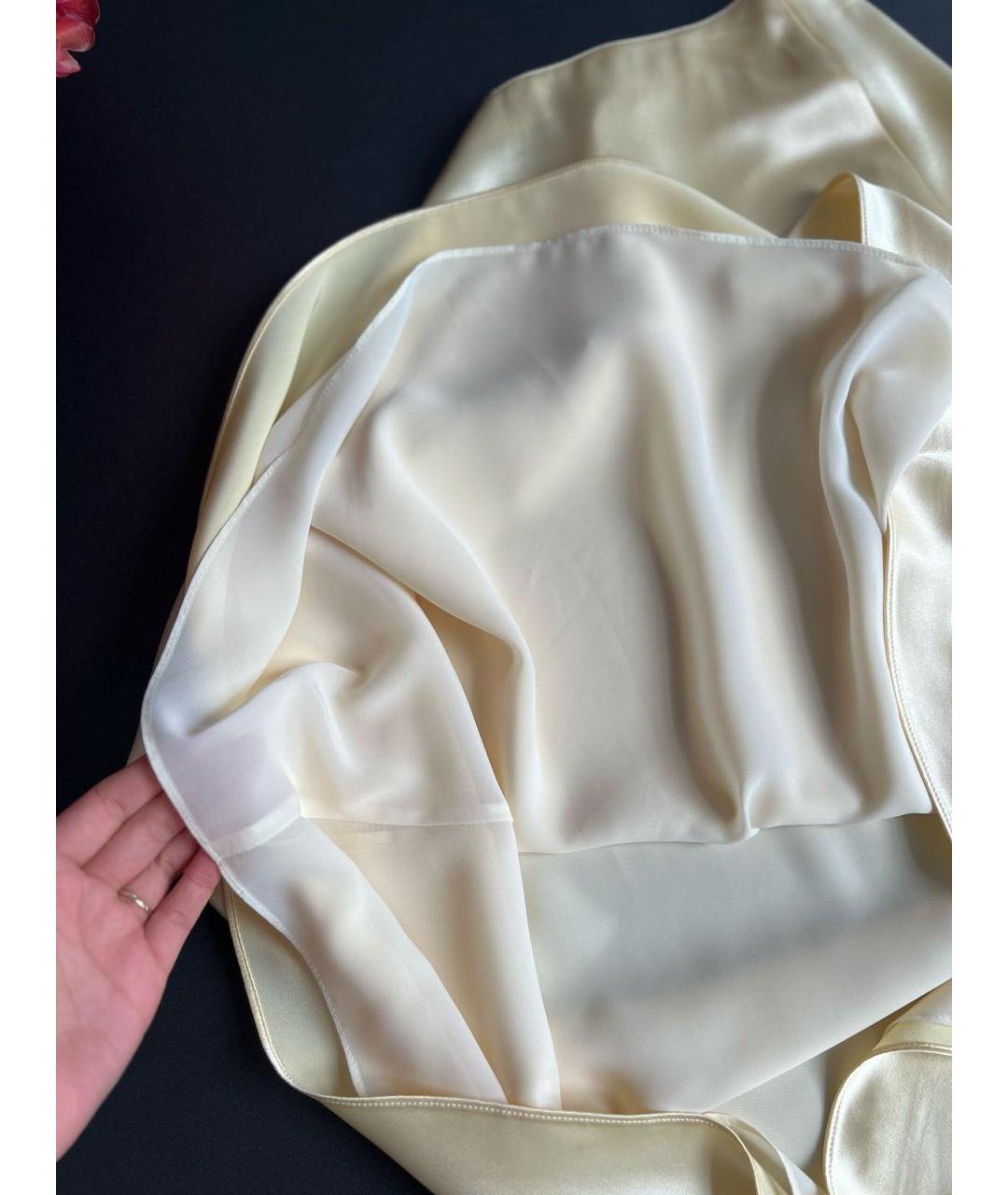 LORO PIANA Бежевая юбка макси, фото 3