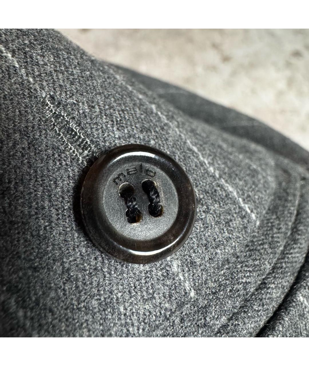 MALO Серые шерстяные брюки широкие, фото 5