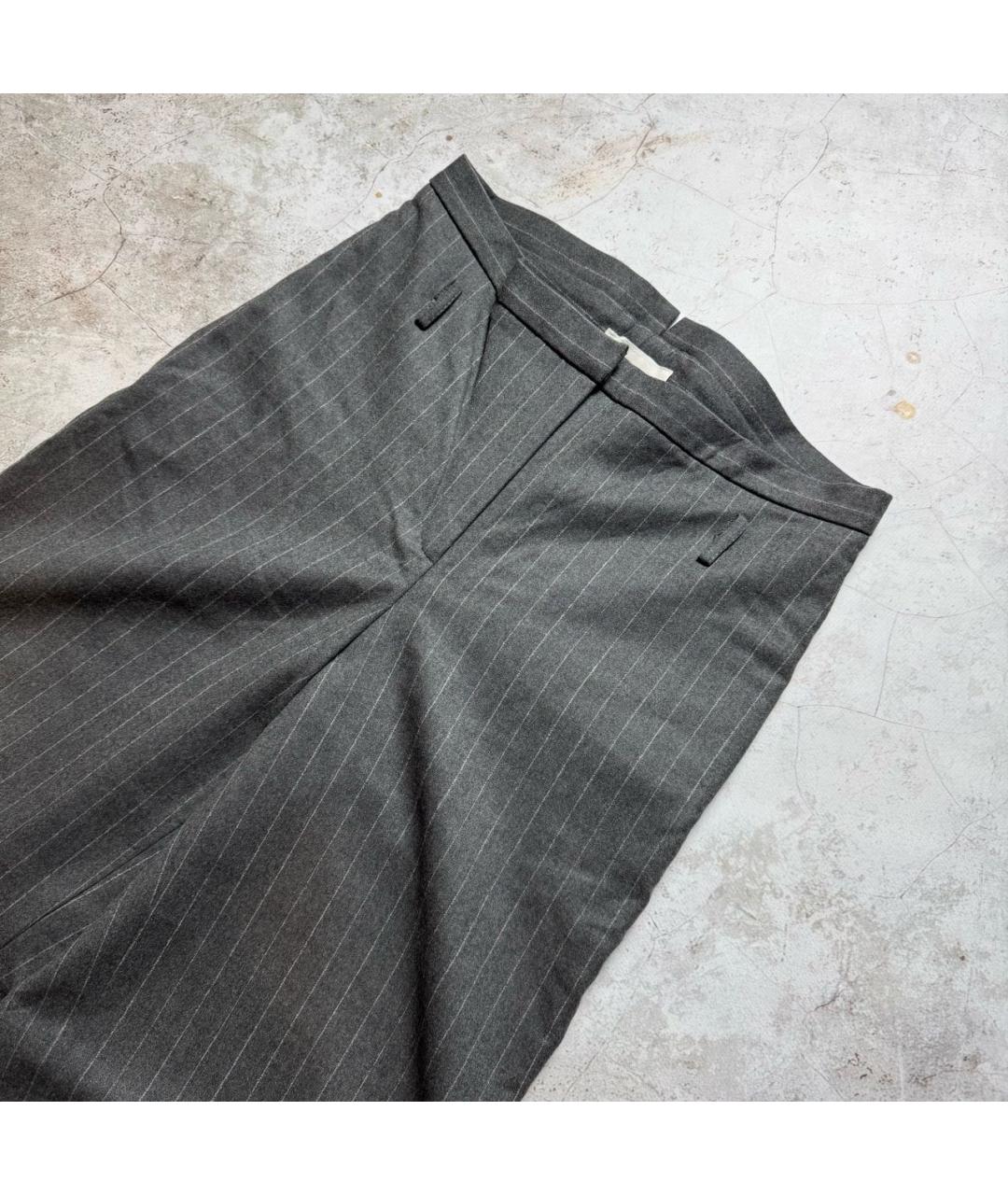 MALO Серые шерстяные брюки широкие, фото 2