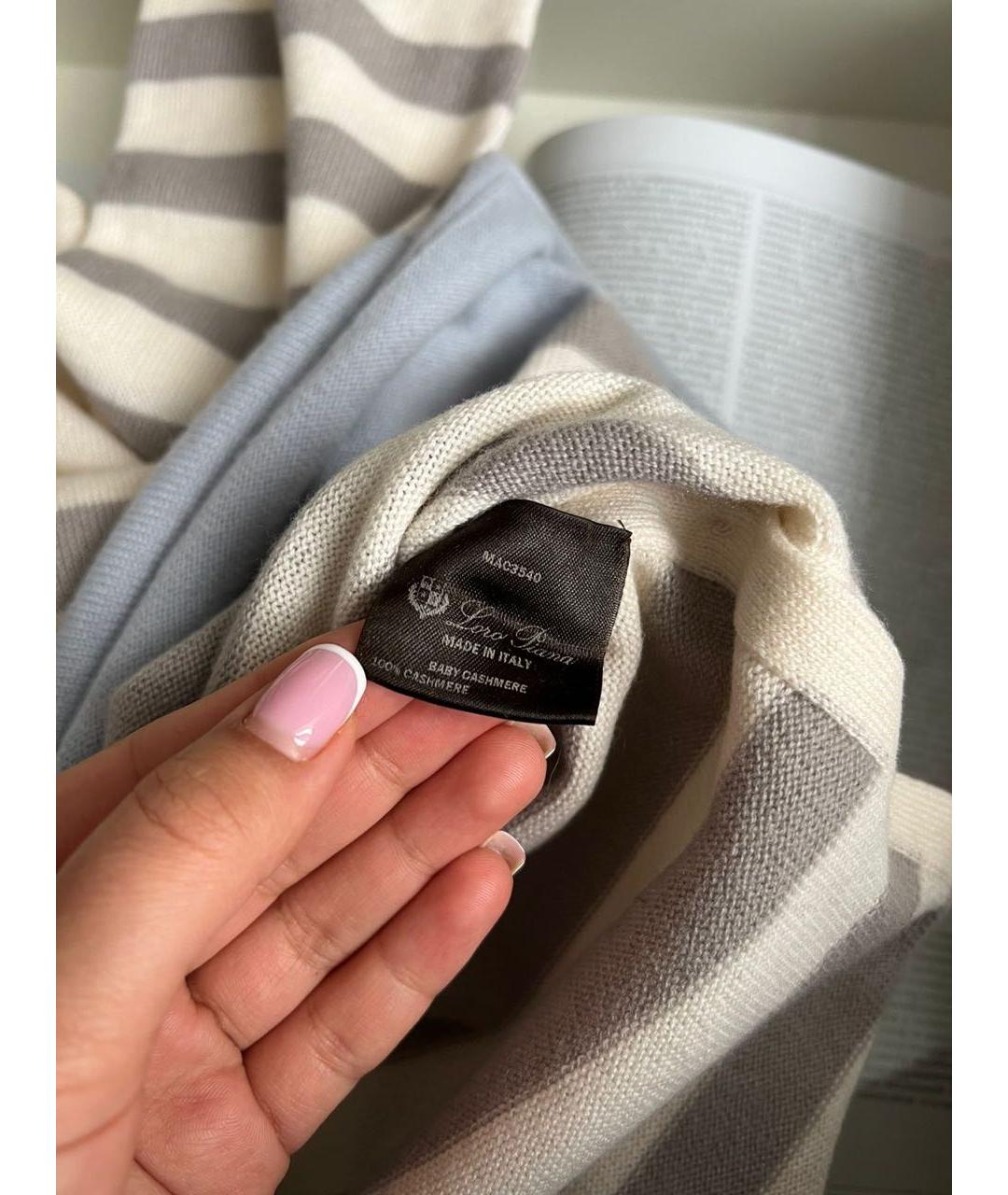 LORO PIANA Белый кашемировый джемпер / свитер, фото 8