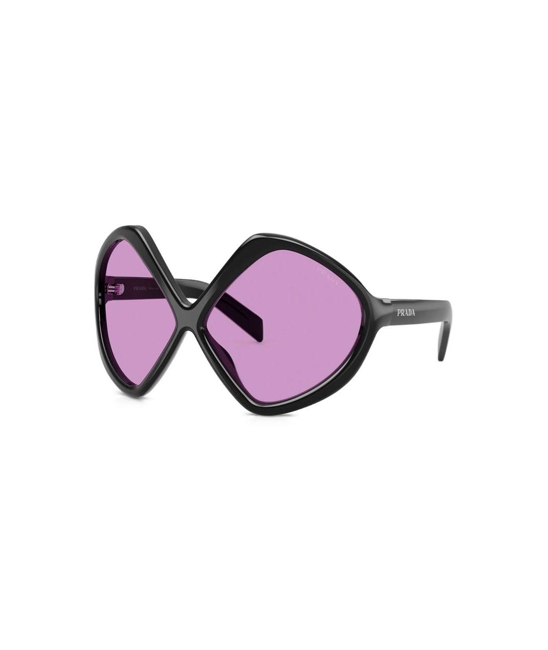 PRADA Черные пластиковые солнцезащитные очки, фото 5