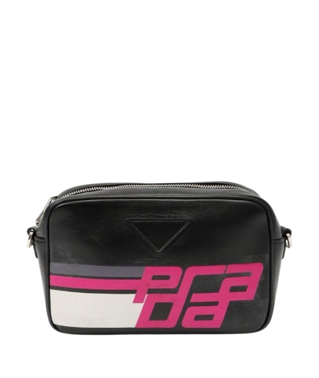 PRADA Черная кожаная сумка через плечо, фото 1