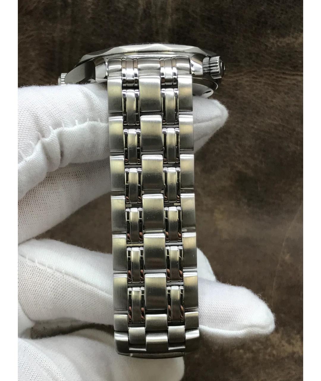 OMEGA Черные металлические часы, фото 6