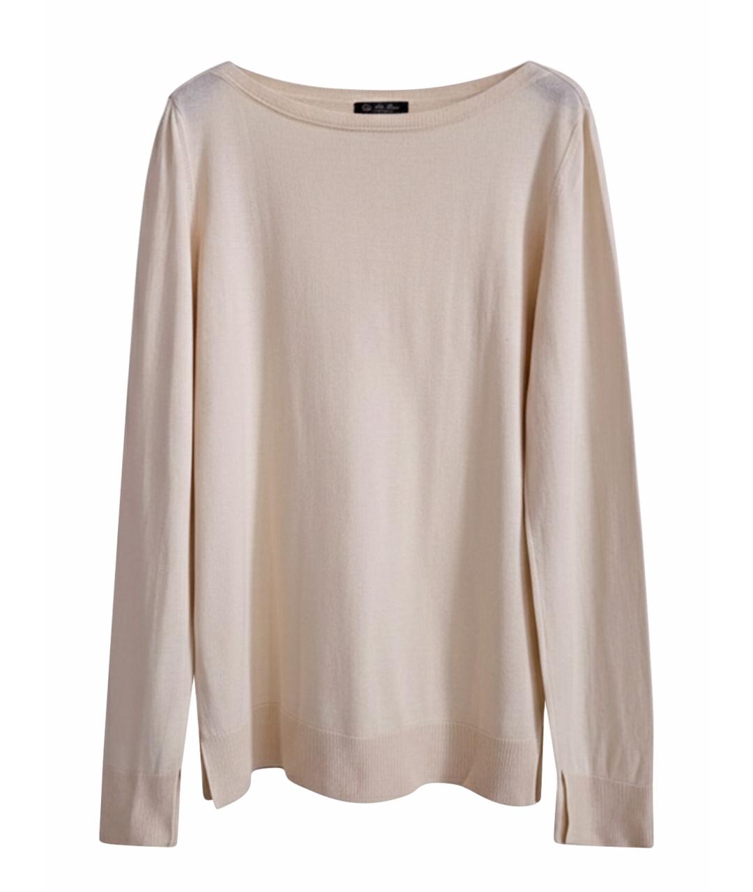 LORO PIANA Бежевый джемпер / свитер, фото 1