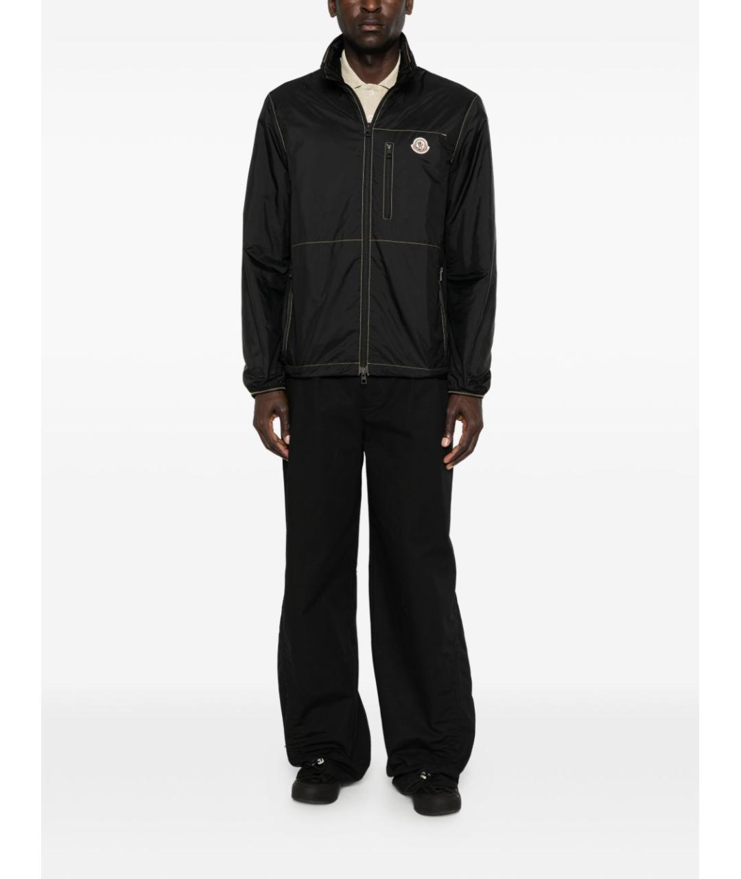 MONCLER Черная полиамидовая куртка, фото 5