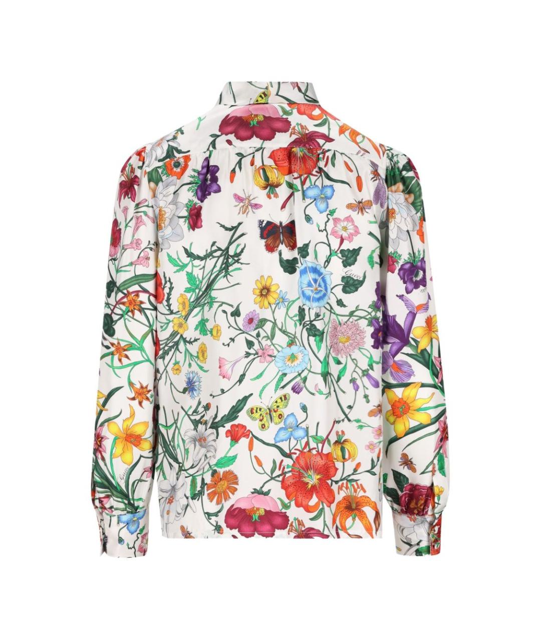 GUCCI Мульти шелковая блузы, фото 4