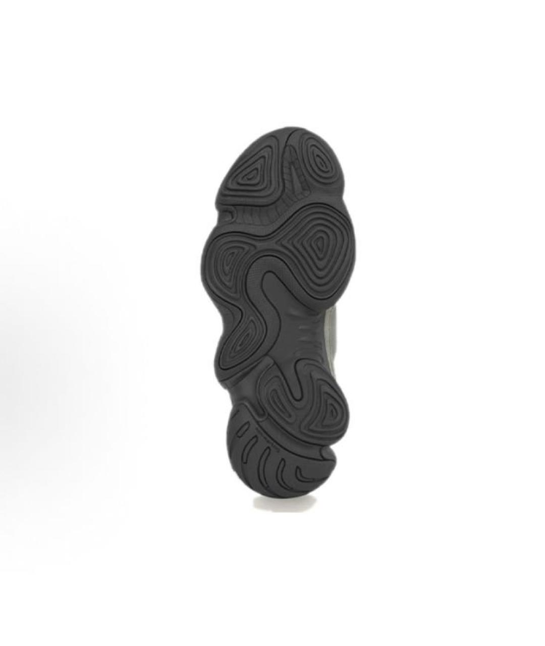 ADIDAS YEEZY Серые замшевые высокие кроссовки / кеды, фото 5