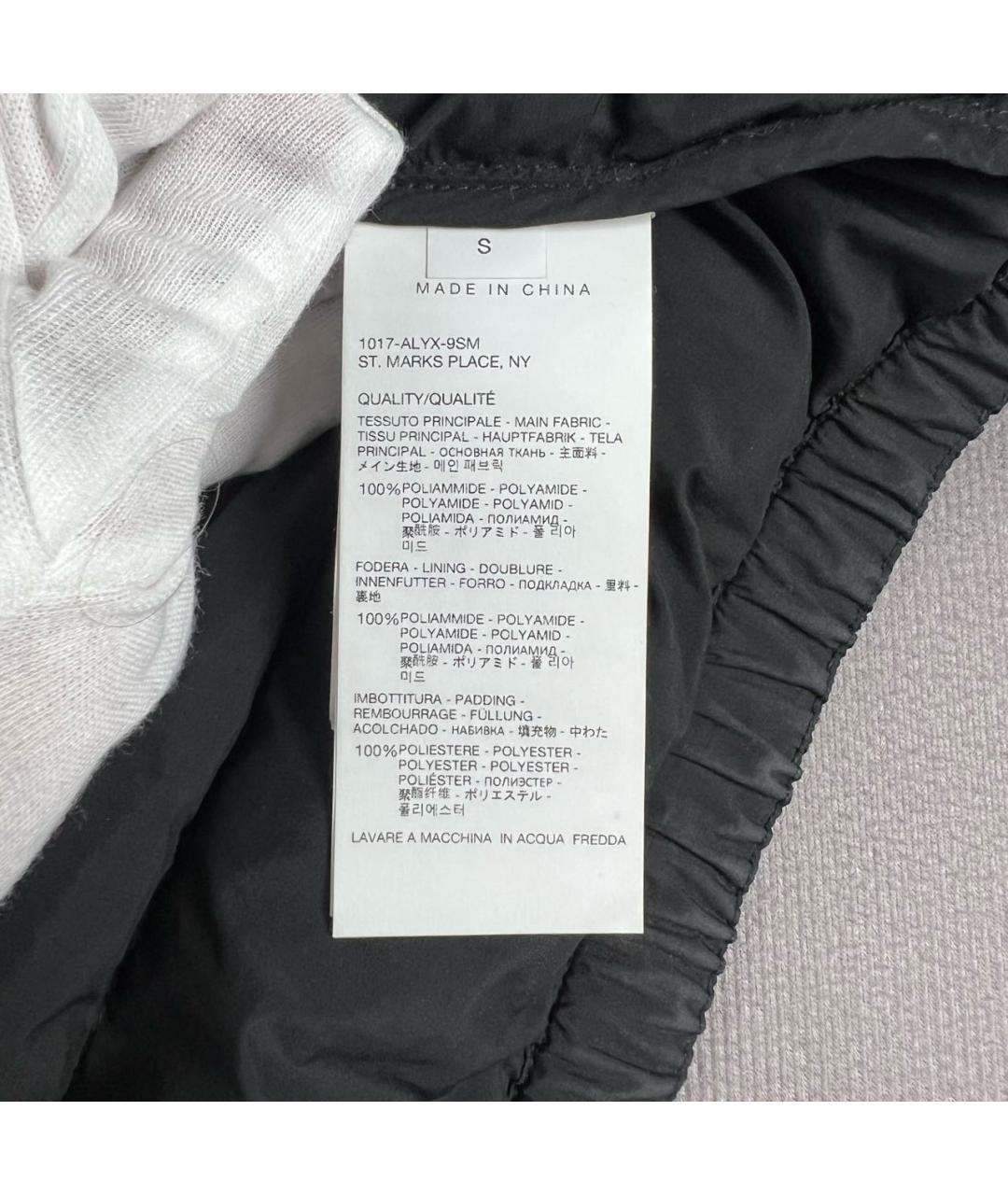 1017 ALYX 9SM Черный полиамидовый пуховик, фото 4