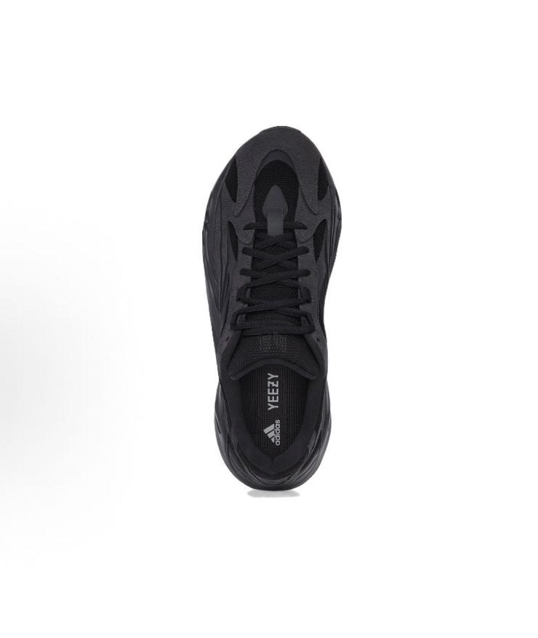 ADIDAS YEEZY Черные замшевые низкие кроссовки / кеды, фото 3