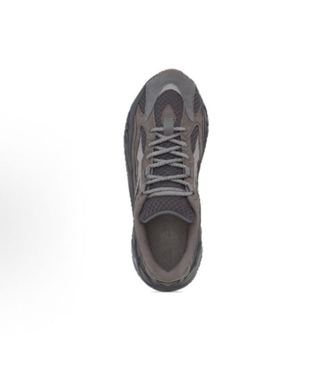 ADIDAS YEEZY Коричневые замшевые низкие кроссовки / кеды, фото 4