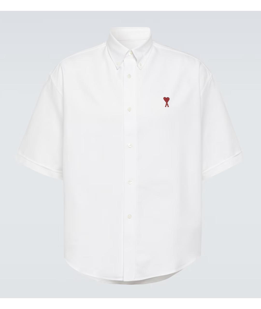 Ami Paris Белая хлопковая кэжуал рубашка, фото 4