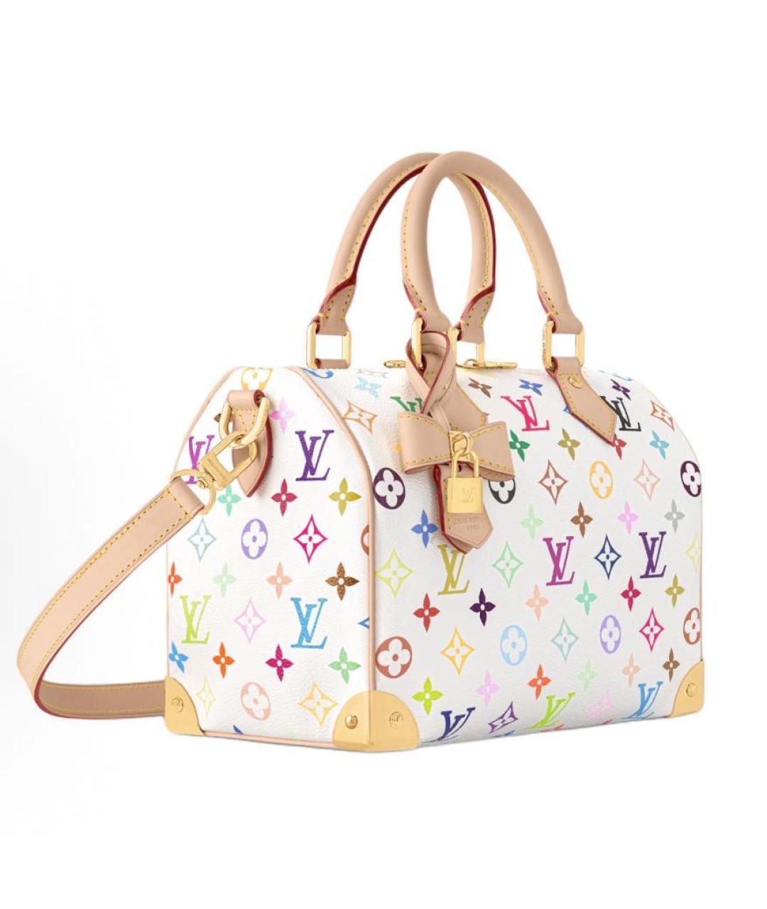 LOUIS VUITTON Белая сумка с короткими ручками, фото 2