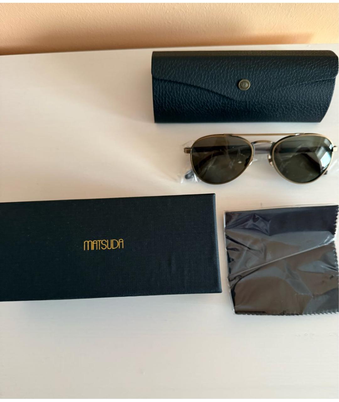 MATSUDA Коричневые солнцезащитные очки, фото 4