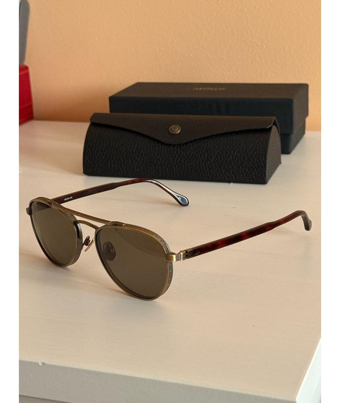 MATSUDA Коричневые солнцезащитные очки, фото 7