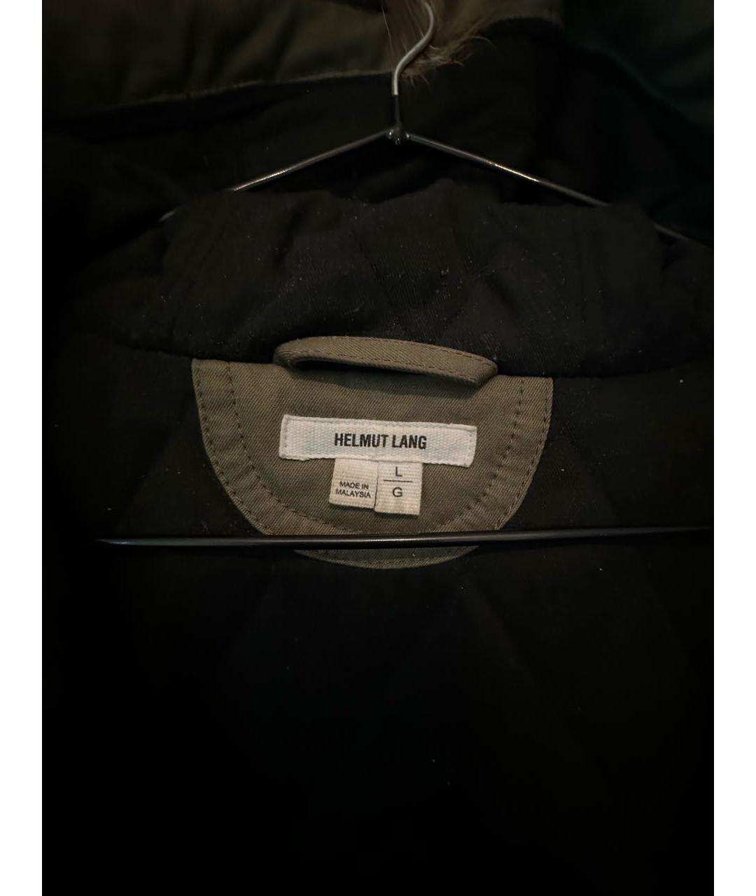 HELMUT LANG Хаки хлопковая парка, фото 3