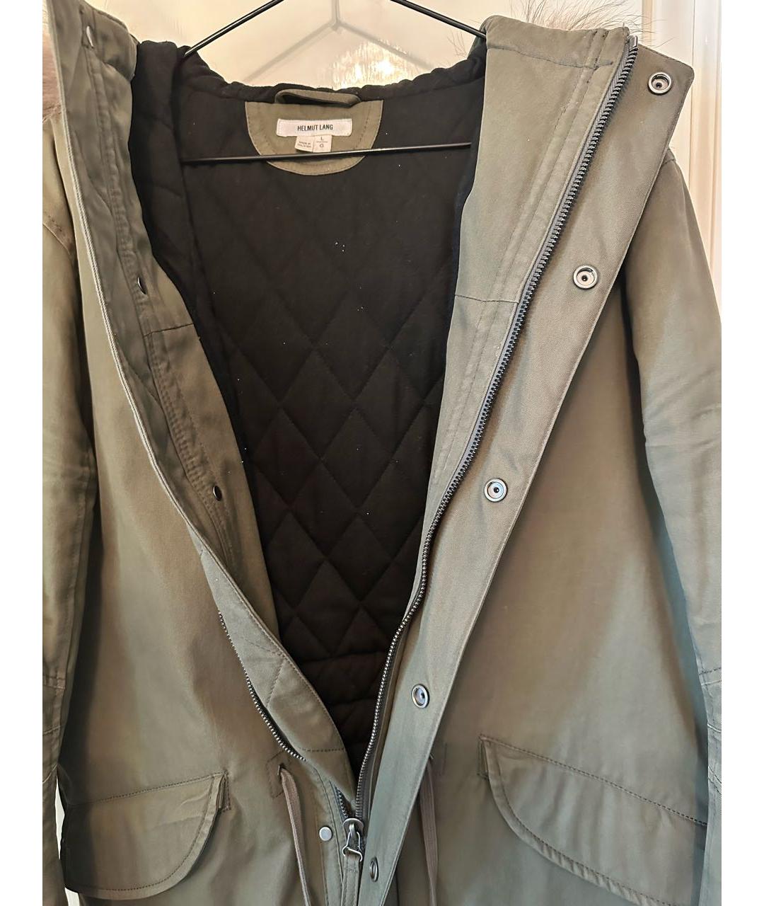 HELMUT LANG Хаки хлопковая парка, фото 6