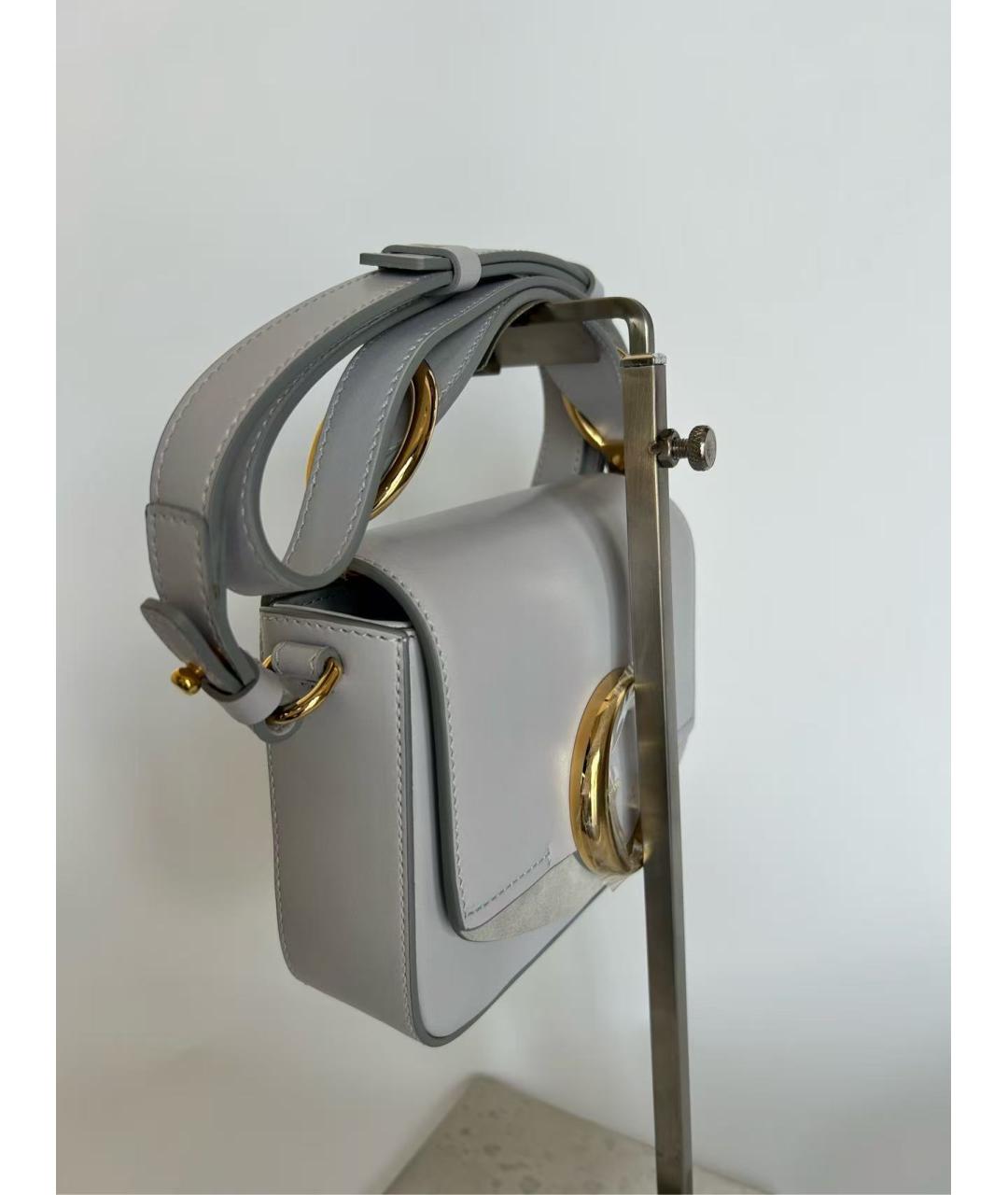 CHLOE Голубая кожаная сумка с короткими ручками, фото 5