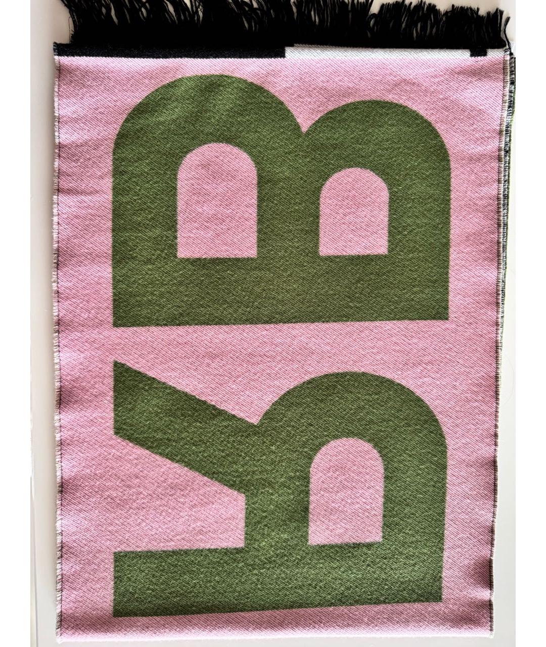 BURBERRY Мульти шерстяной шарф, фото 6