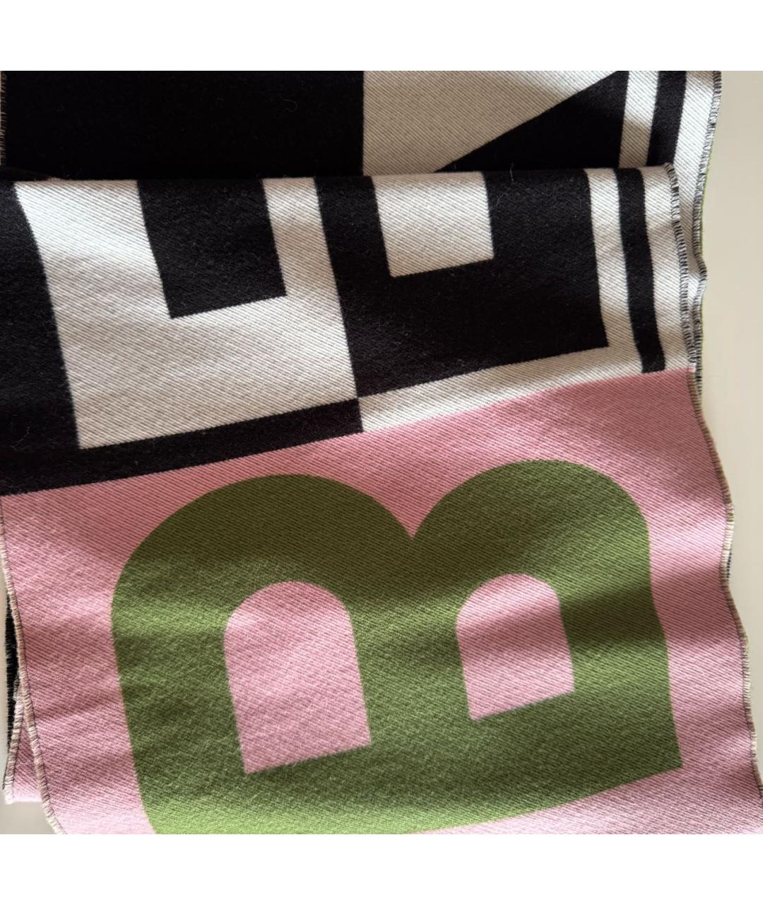 BURBERRY Мульти шерстяной шарф, фото 2