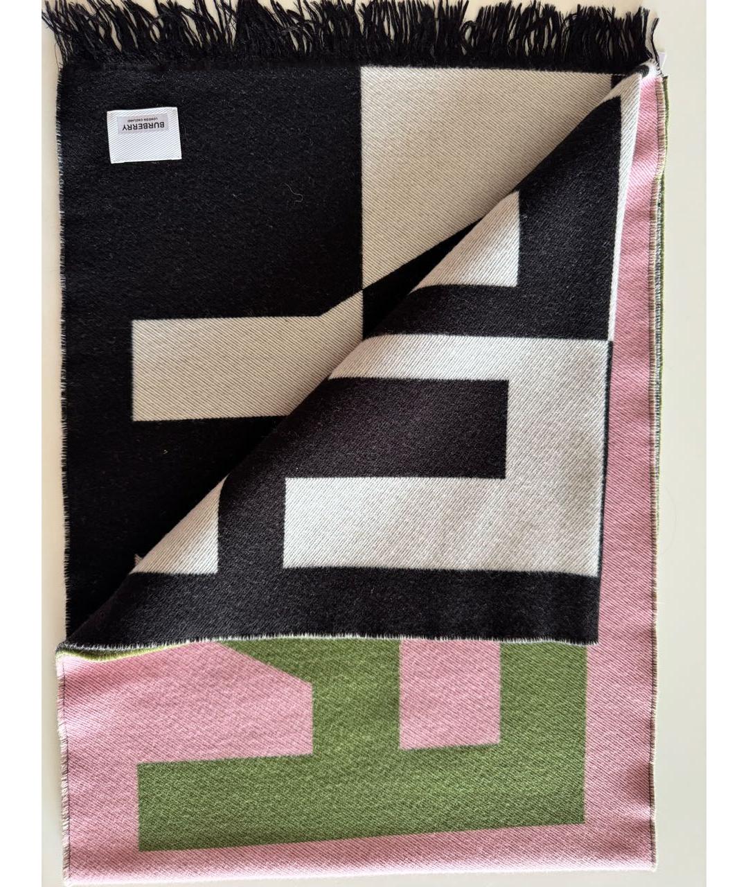 BURBERRY Мульти шерстяной шарф, фото 7