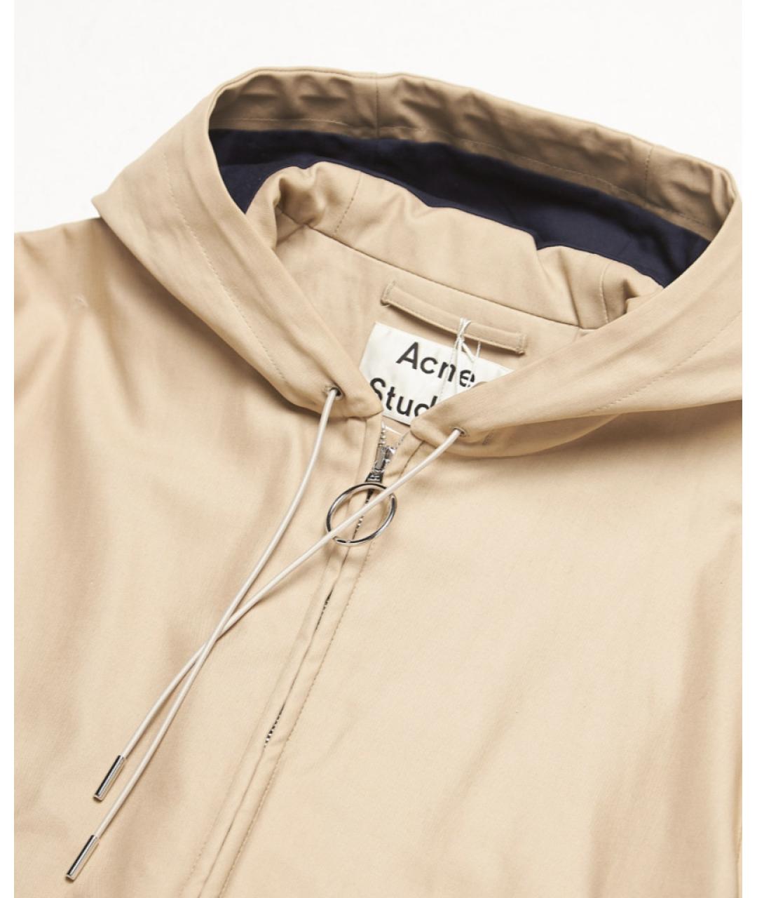 ACNE STUDIOS Бежевая хлопковая куртка, фото 3