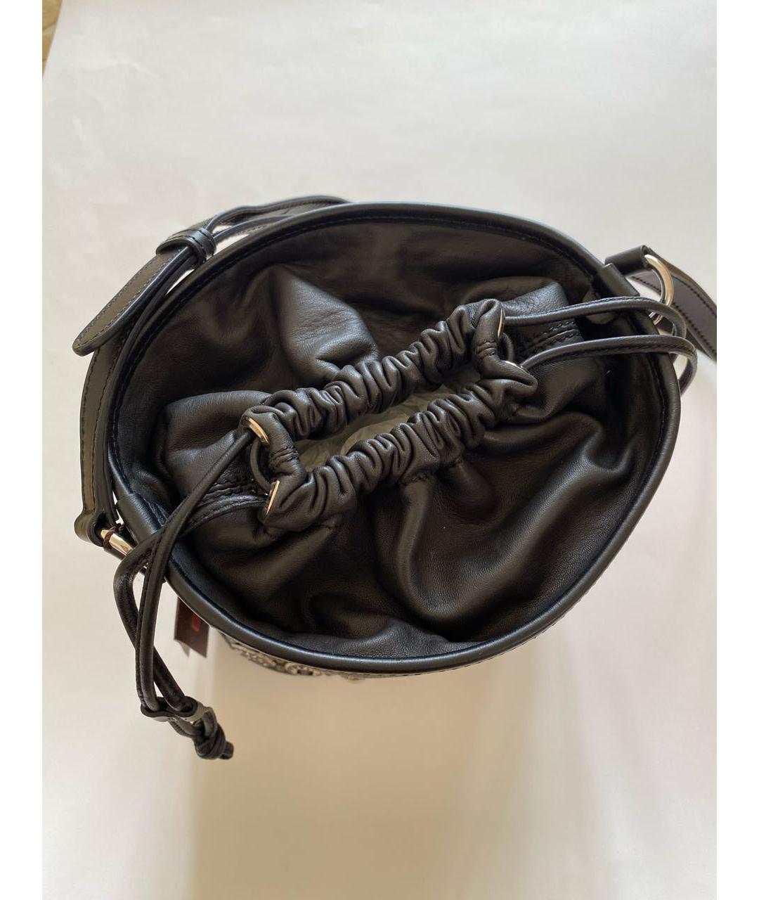 ETRO Черная кожаная сумка тоут, фото 6