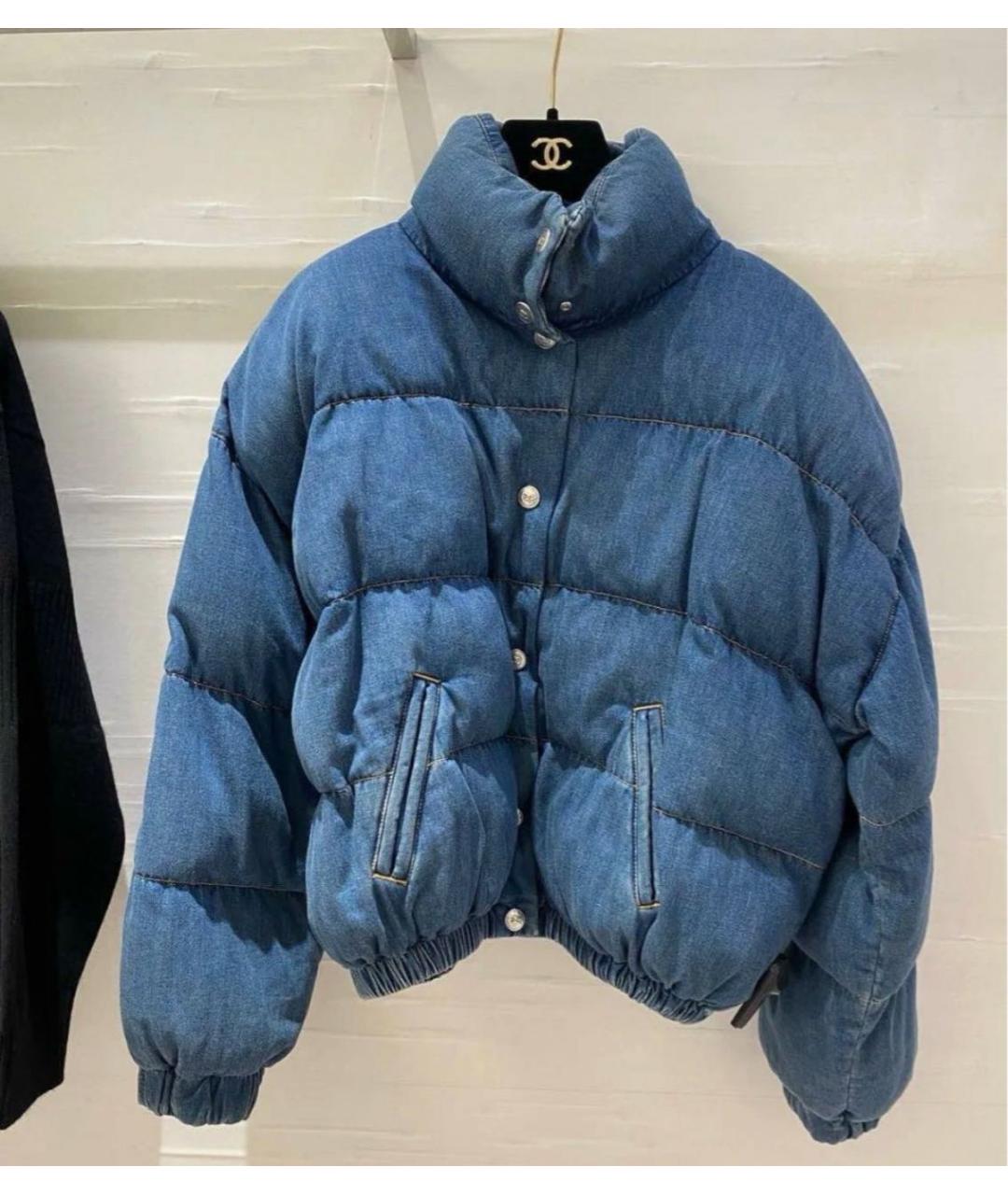 CHANEL Голубая деним куртка, фото 7