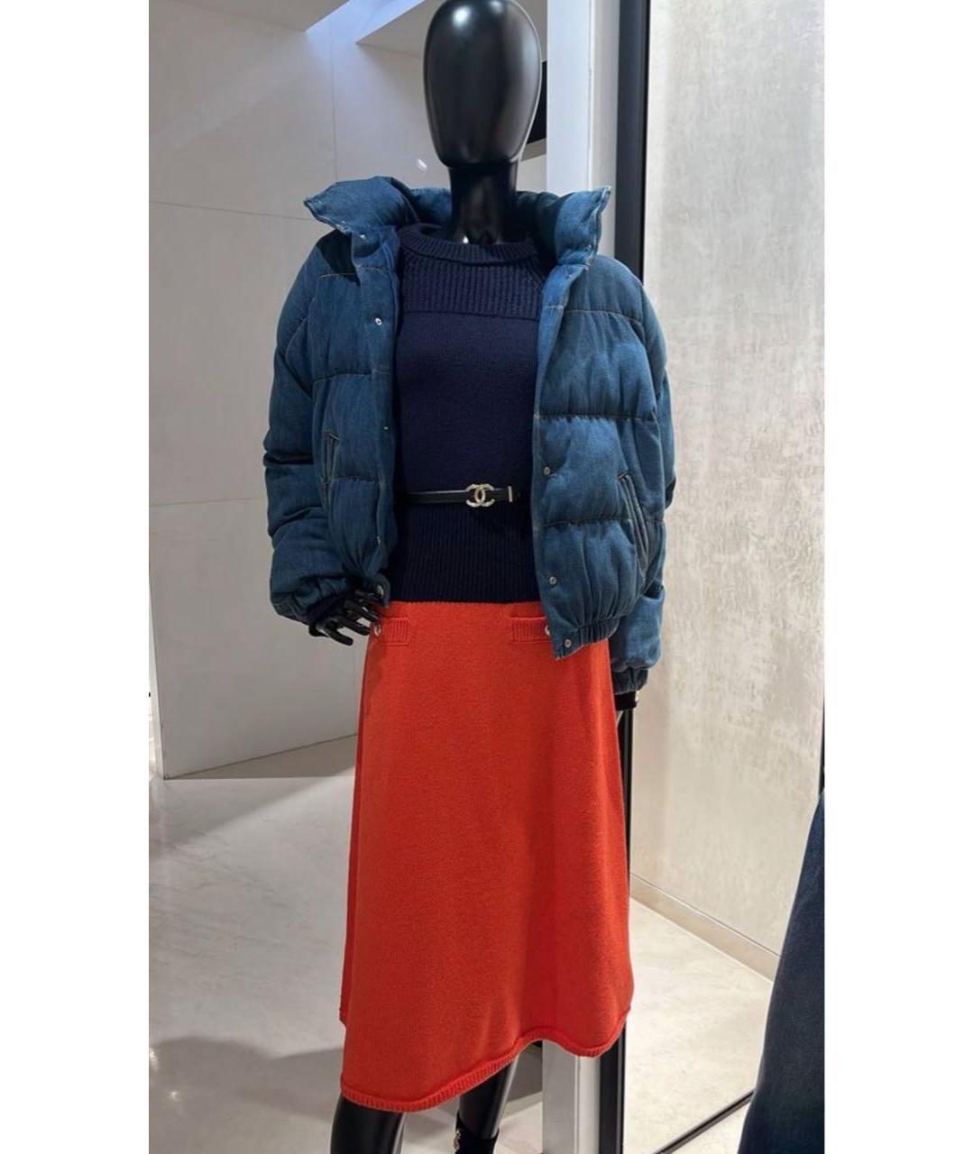 CHANEL Голубая деним куртка, фото 4