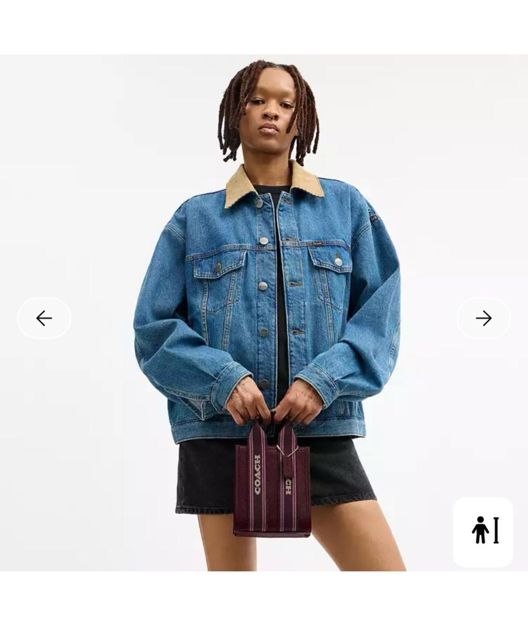 COACH Бордовая кожаная сумка через плечо, фото 8