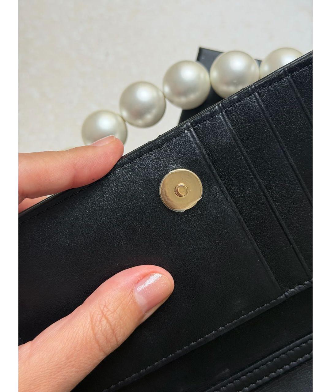 CHANEL Черная кожаная сумка через плечо, фото 6