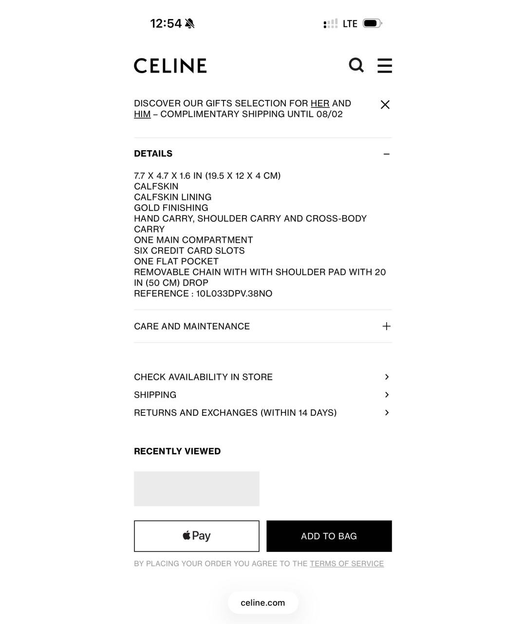 CELINE Черная кожаная сумка через плечо, фото 5