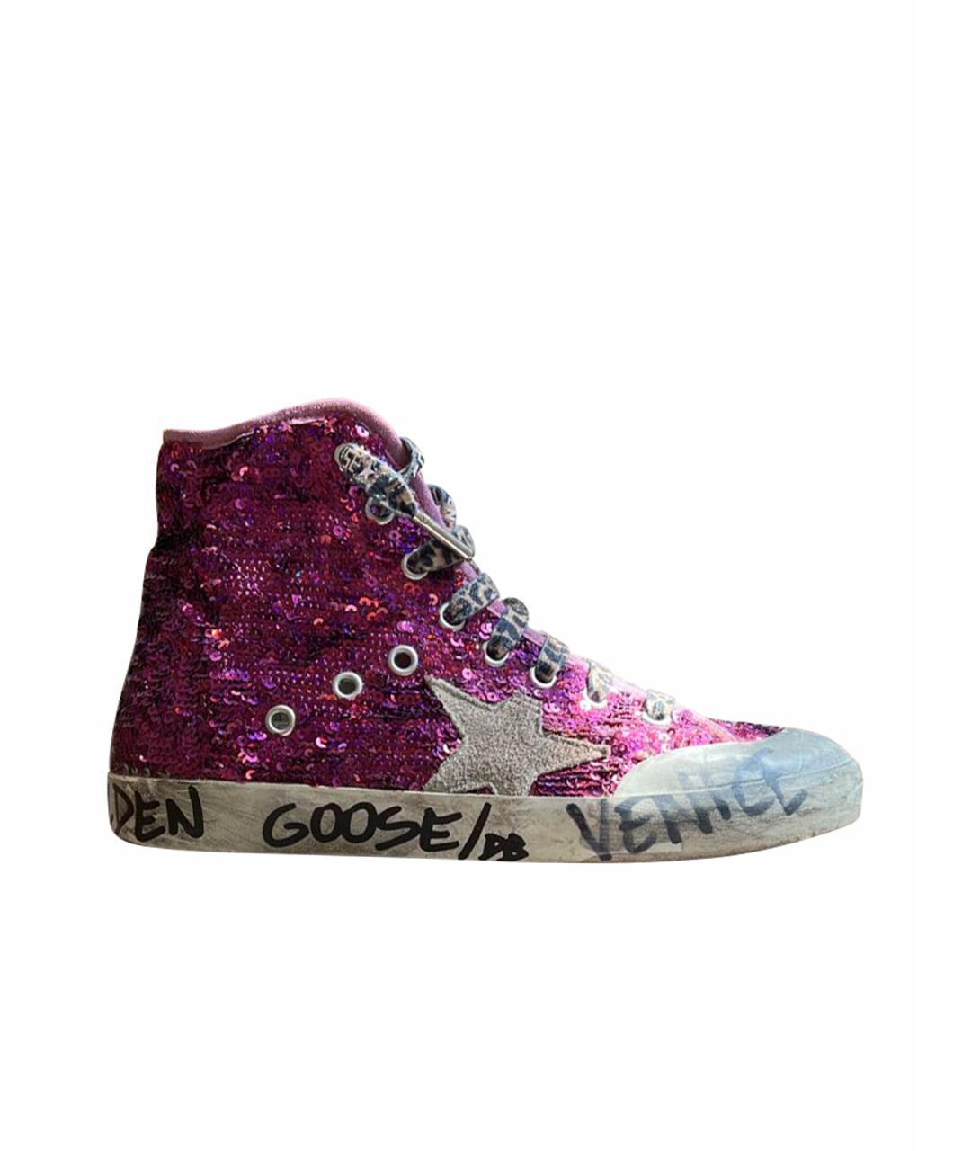 GOLDEN GOOSE DELUXE BRAND Фиолетовые кеды, фото 1