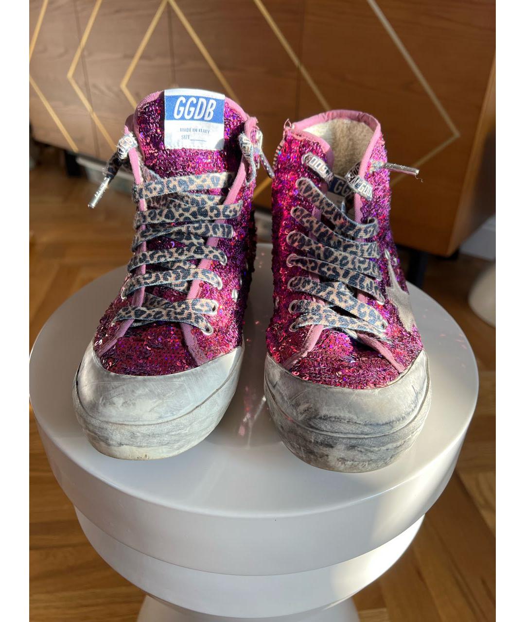 GOLDEN GOOSE DELUXE BRAND Фиолетовые кеды, фото 2