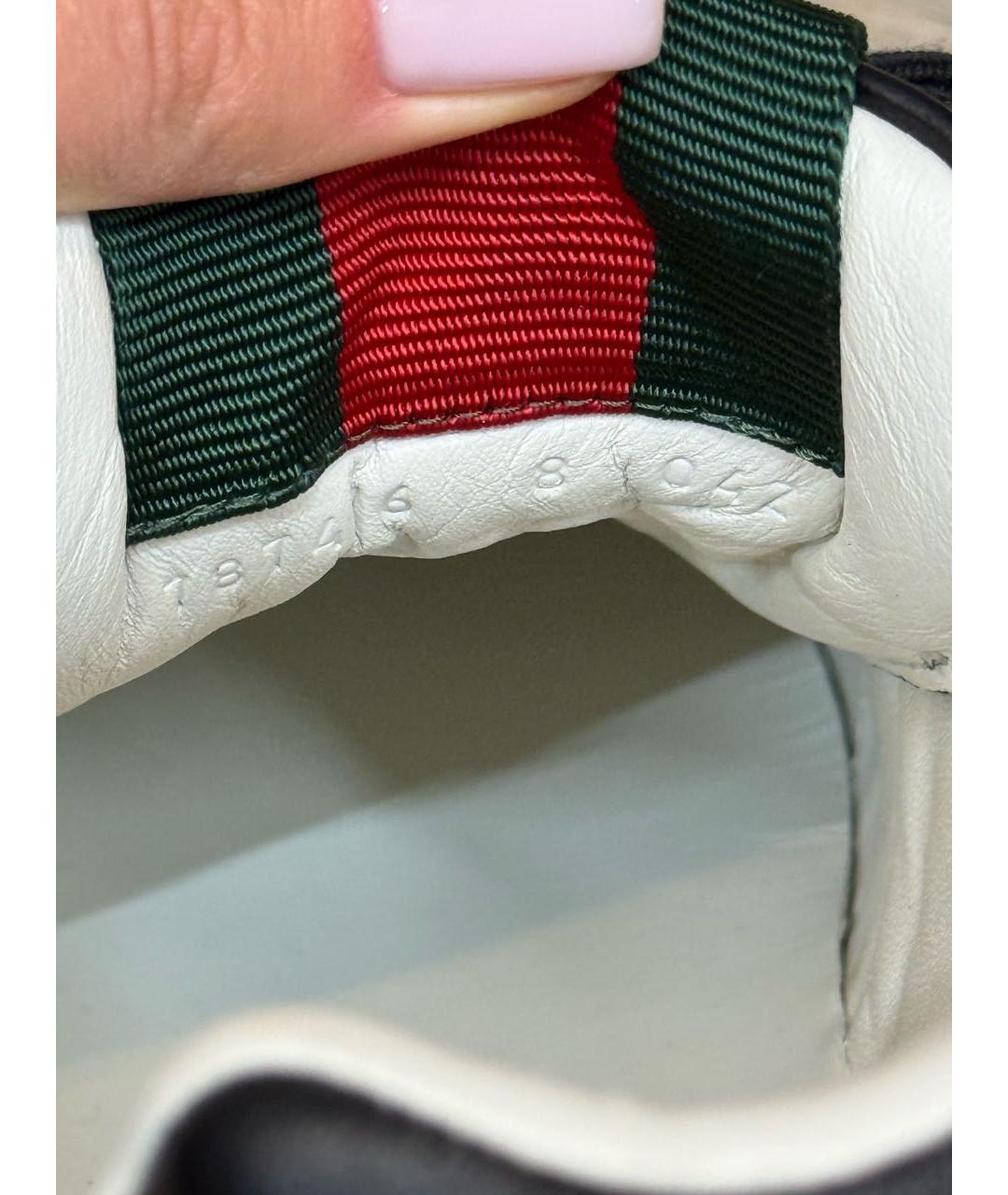 GUCCI Черные низкие кроссовки / кеды, фото 6