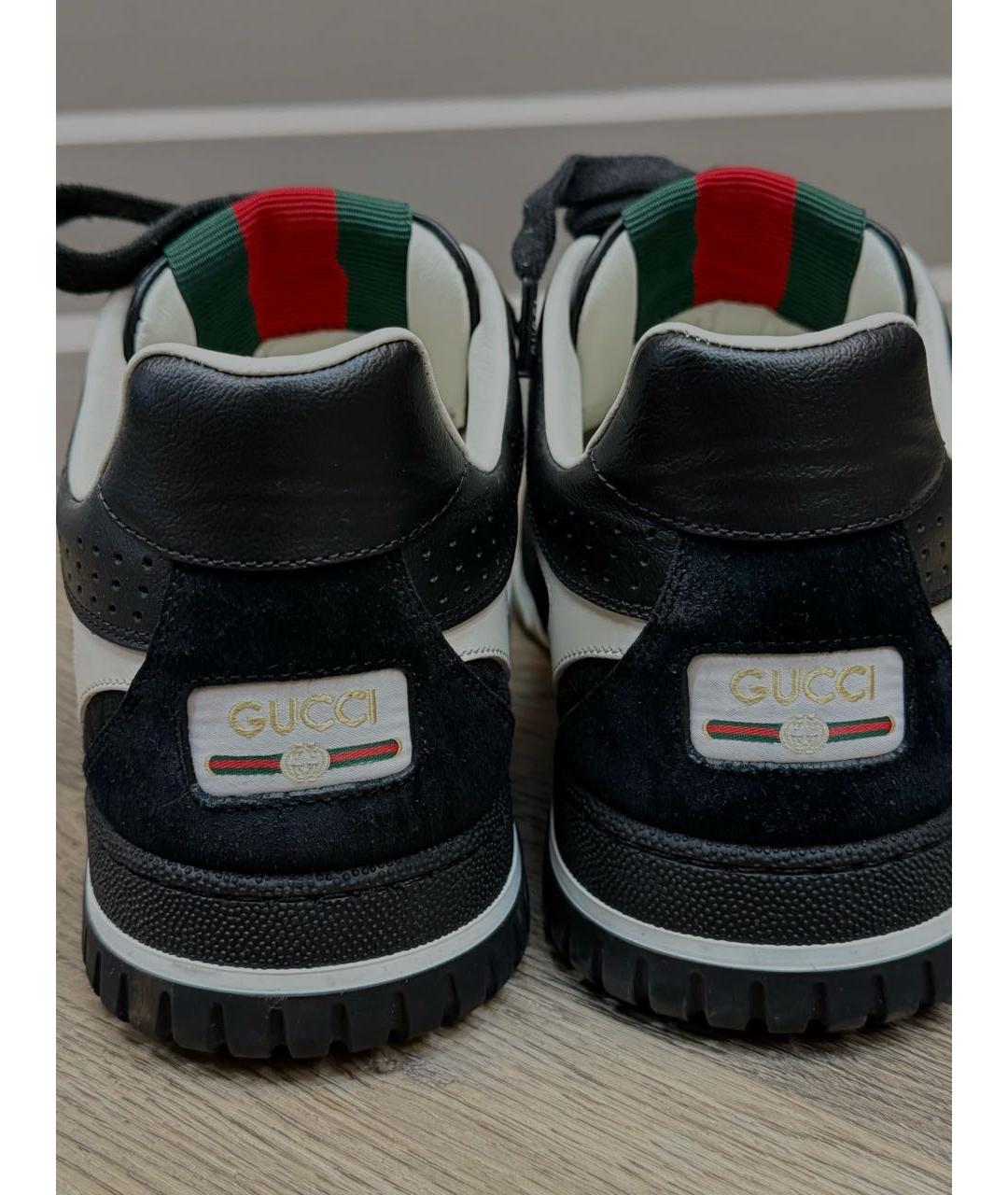 GUCCI Черные низкие кроссовки / кеды, фото 5