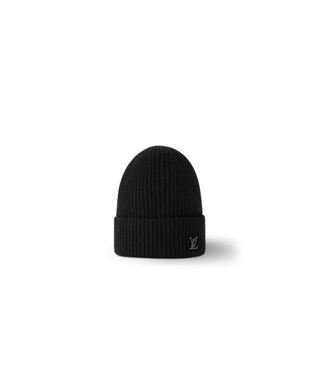 LOUIS VUITTON Черная кашемировая шапка, фото 8