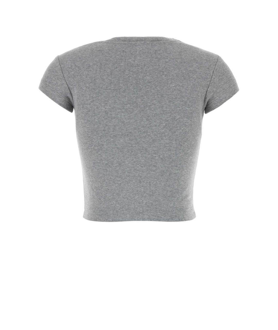 VIVIENNE WESTWOOD Серая хлопковая футболка, фото 2