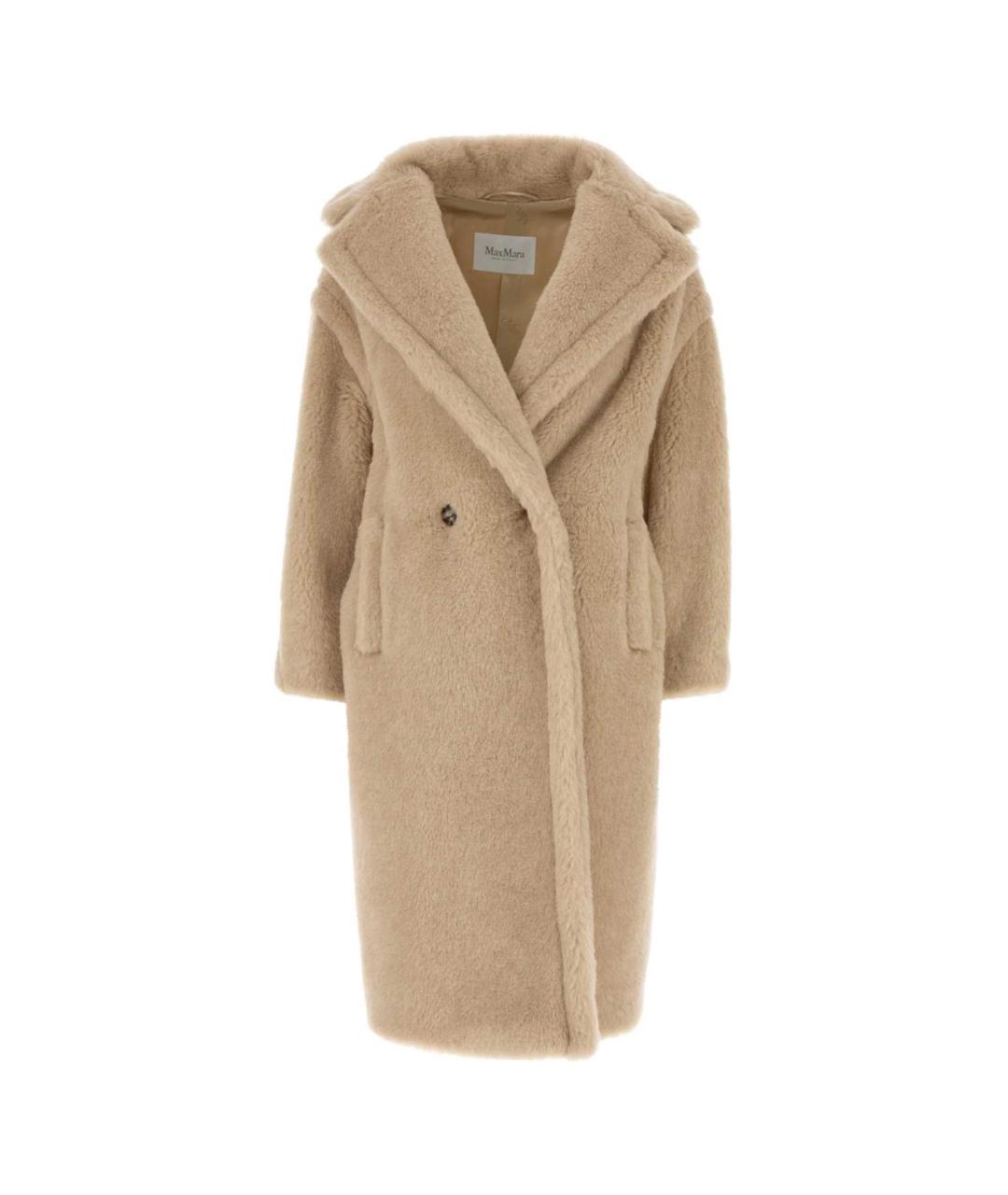 MAX MARA Бежевое шерстяное пальто, фото 1