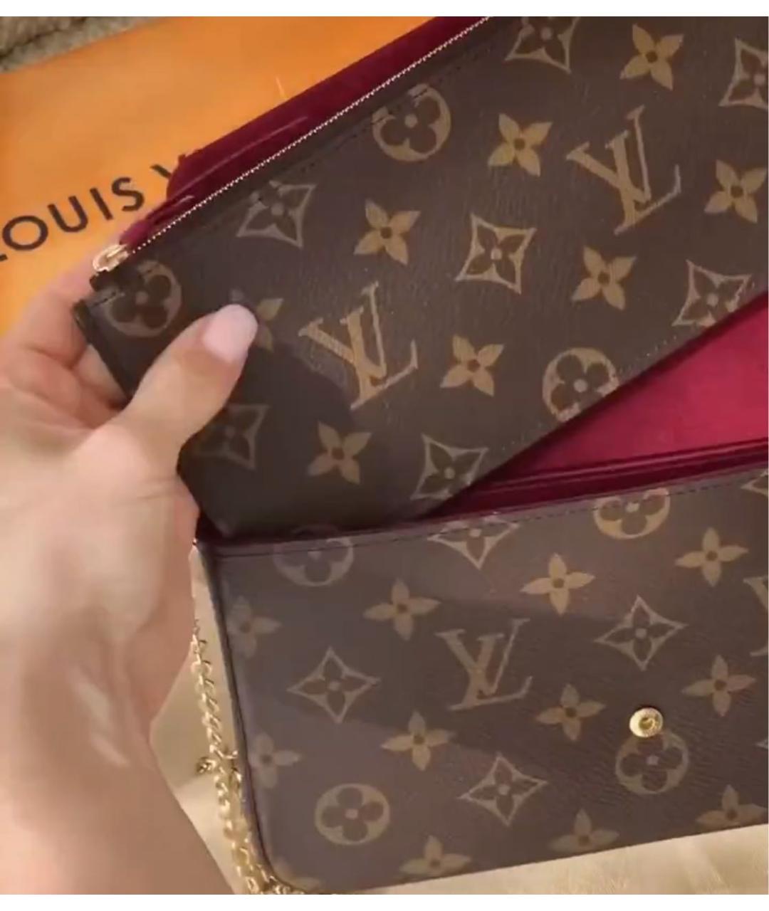 LOUIS VUITTON Коричневая сумка с короткими ручками, фото 4