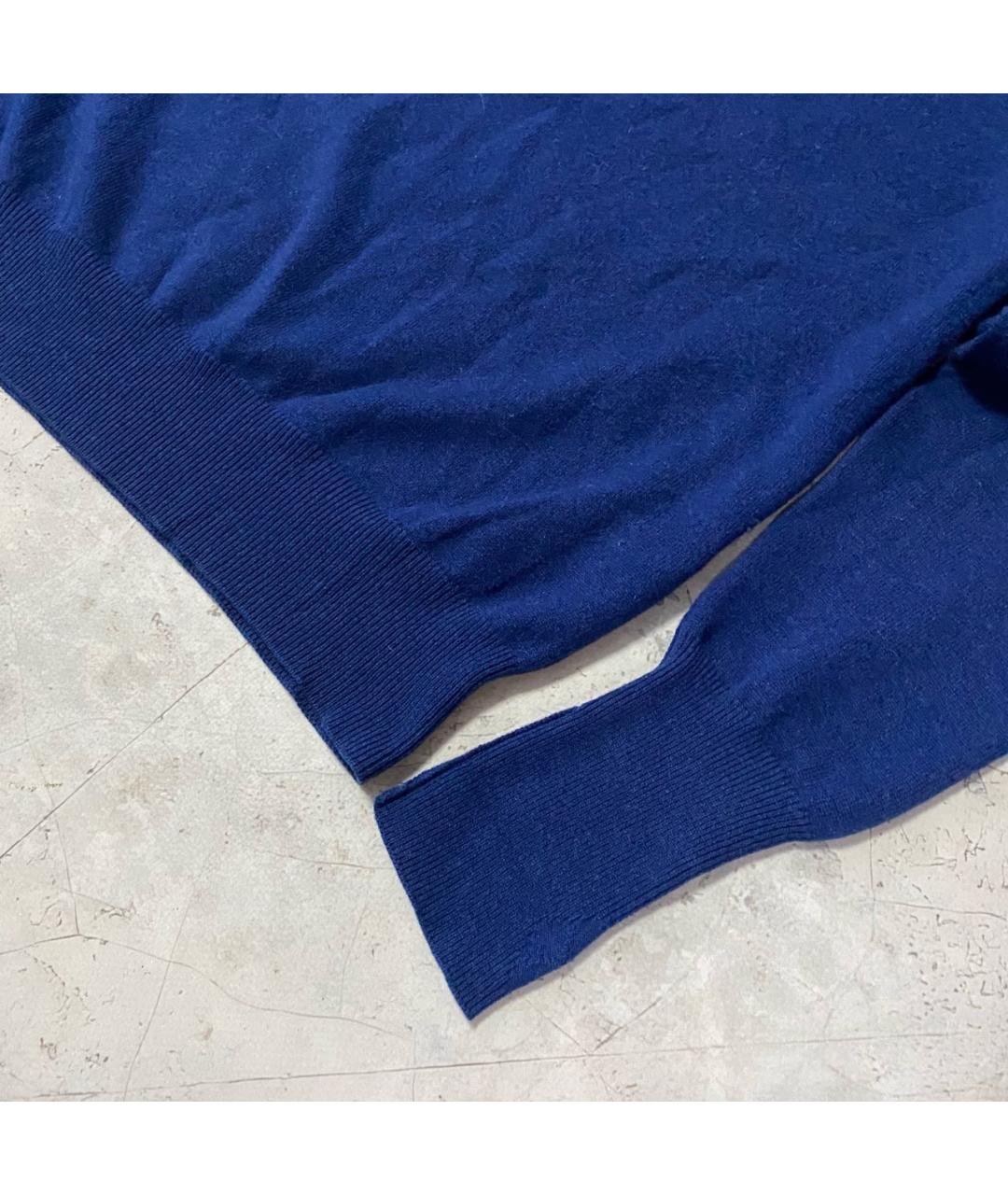 BALLANTYNE Темно-синий кашемировый джемпер / свитер, фото 4