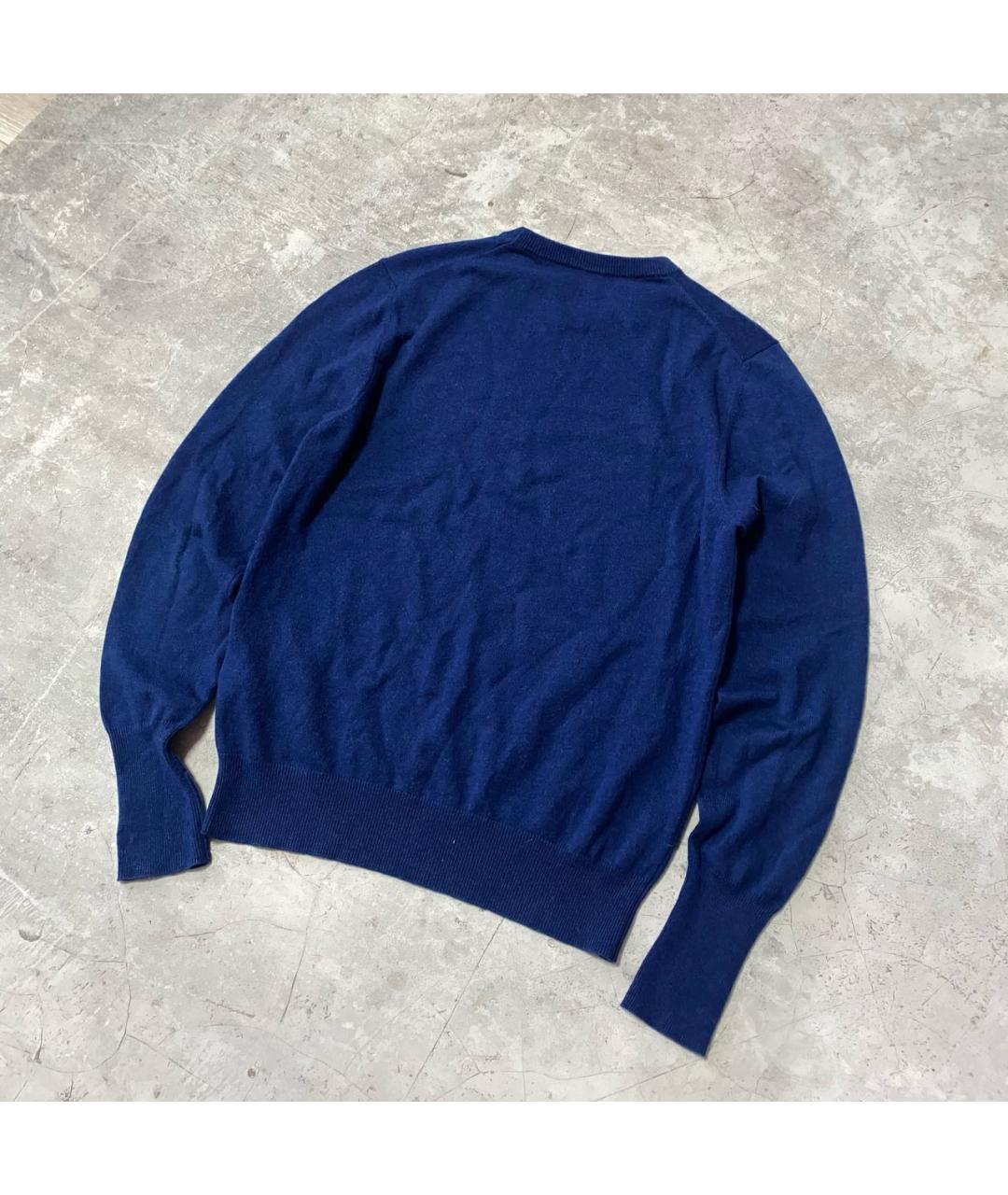 BALLANTYNE Темно-синий кашемировый джемпер / свитер, фото 2