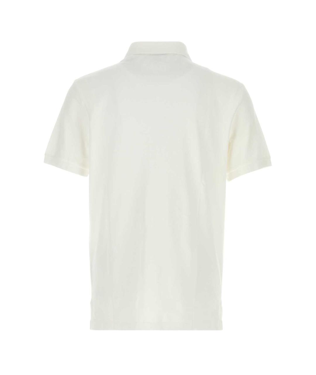 POLO RALPH LAUREN Белое хлопковое поло с коротким рукавом, фото 2