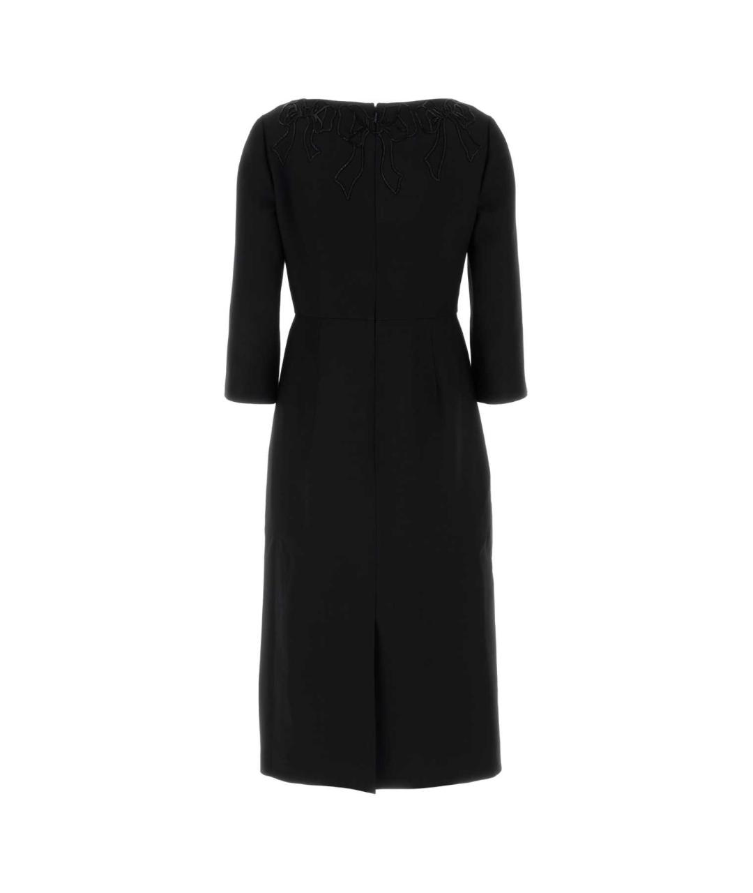 VALENTINO Черное шерстяное платье, фото 2