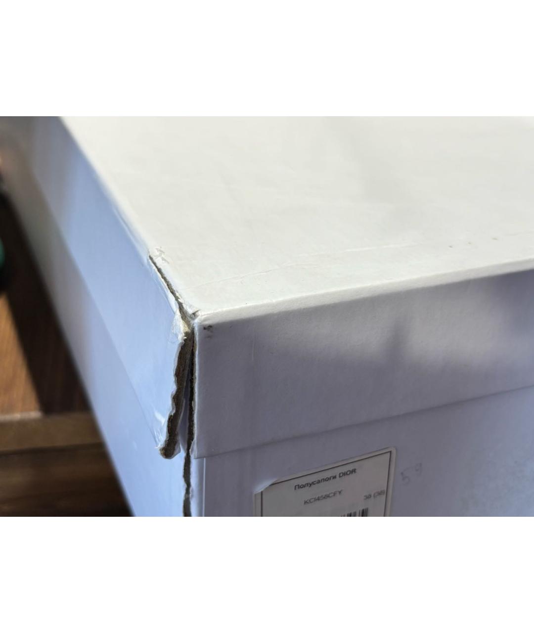 CHRISTIAN DIOR Черные кожаные полусапоги, фото 8